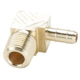 Tube to Pipe - 90 Elbow - Brass Pneumatic Hose Barbs for Tubing, Dubl-Barb